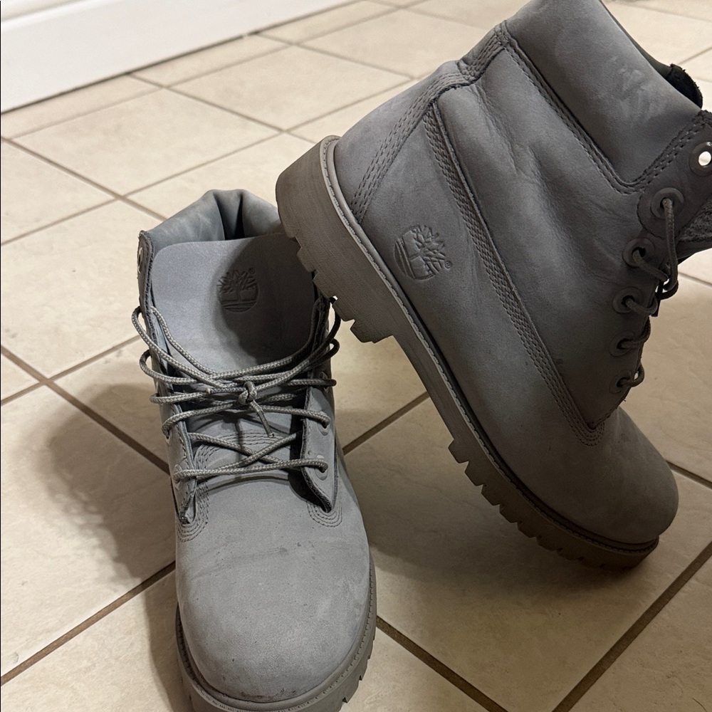 Timberland Charcoal Lace-Up Boots